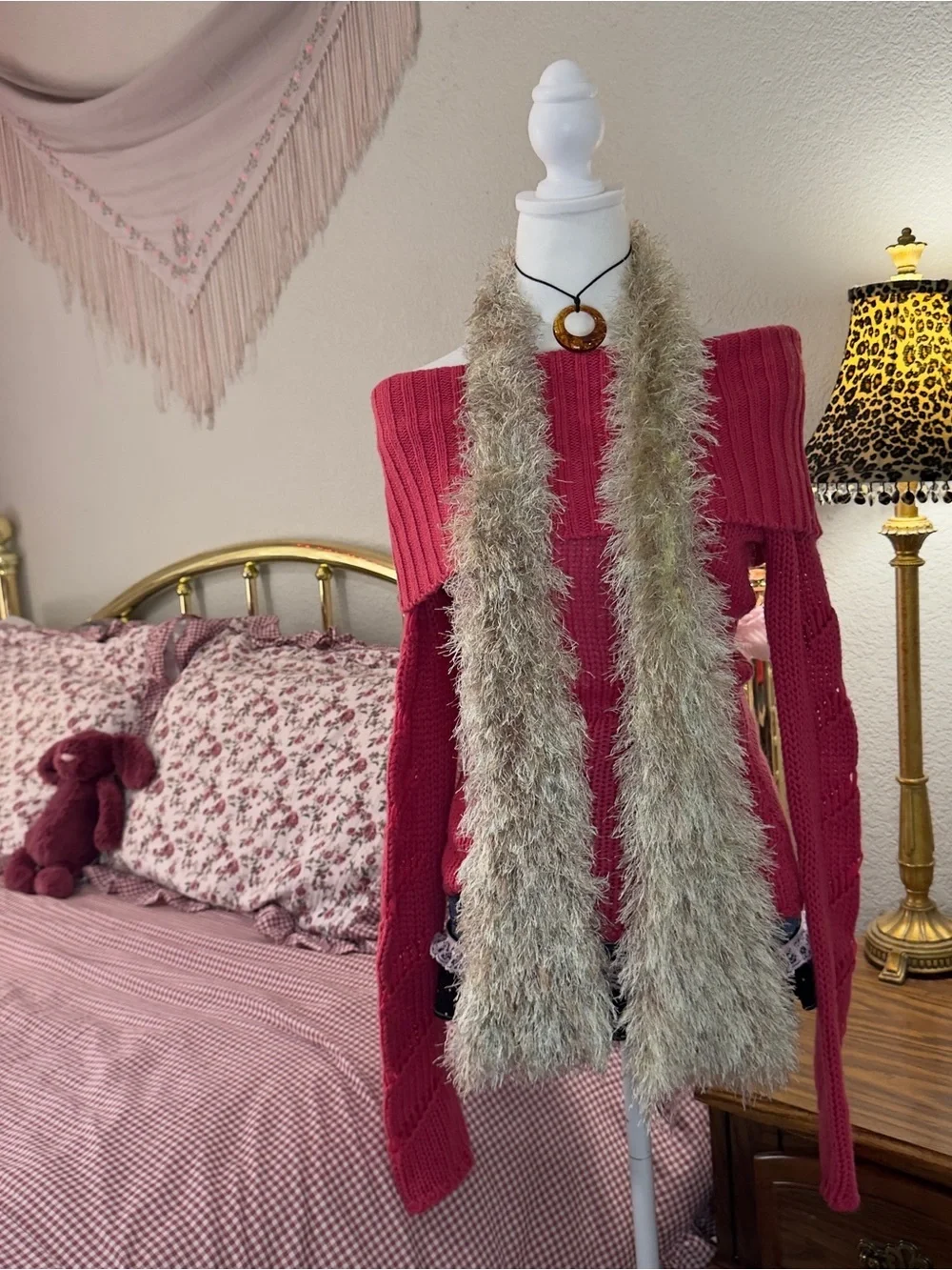 Y2K Fuzzy Scarf